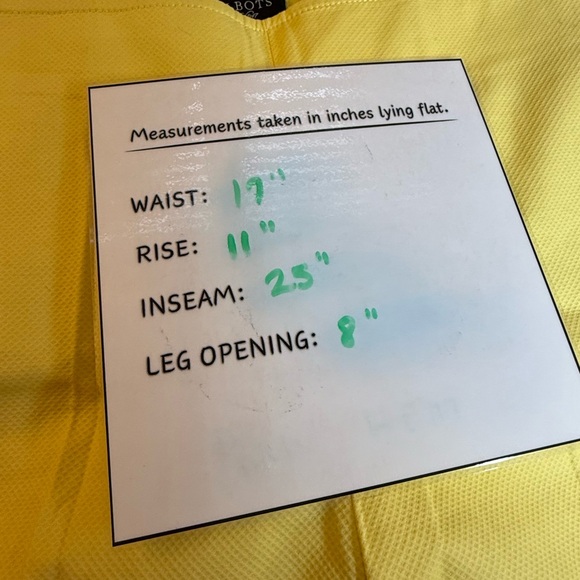 Talbots Side Zip Ankle‎ Yellow Pants Women’s size 12. Lightweight Cotton Blend. - Picture 2 of 13